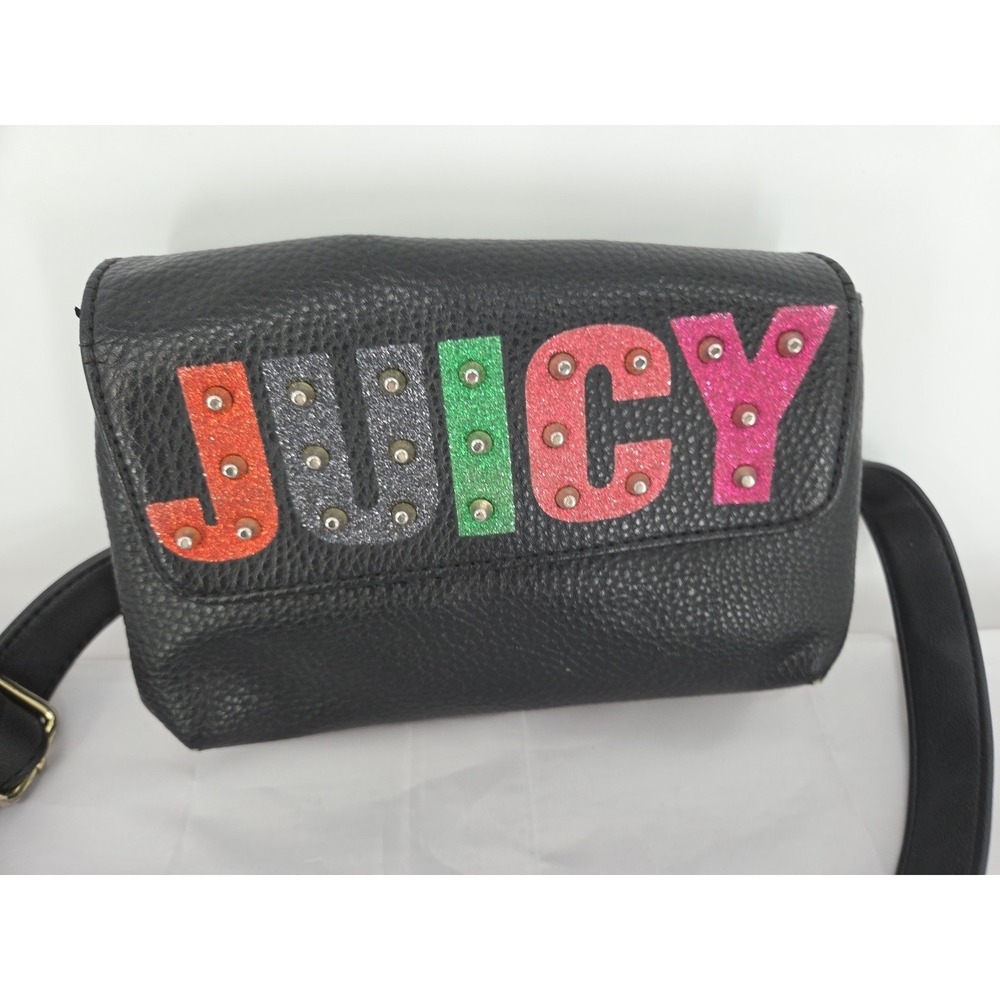 Juicy Couture Black‎ Bag with Strap Size 5x8 Inches